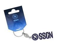 SSC Napoli Portachiavi in Metallo Smaltato con Logo e Scritta