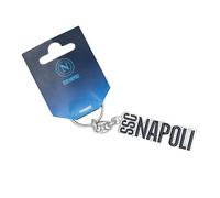 SSC Napoli Portachiavi in Metallo Smaltato con Scritta