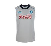 SSC Napoli Smanicato Allenamento Bianco 2025/2026 4XL, EA7 Prodotto Ufficiale, Maglia Calcio Bianco Adulto 2025/2026 - XL