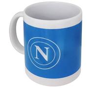 SSC NAPOLI Tazza in Ceramica con Logo Bianco, Interno Bianco