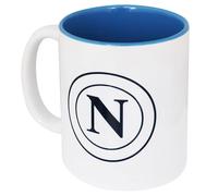 SSC NAPOLI Tazza in Ceramica con Logo, Interno Celeste