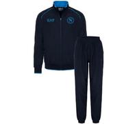 SSC Napoli Tuta Leggera Bambino Blu, EA7, Prodotto Ufficiale, Logo SSCN, Estiva, tasche laterali, chiusura zip, 6 anni