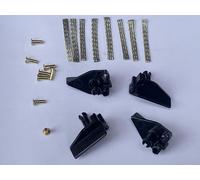 SSC Slot Cars Ricambi 4 Easyfit Vintage G23 gambo lungo lame guida auto con trecce e 8 occhielli compatibili per modelli Scalextric Slot Cars, giocattolo fai da te parti accessori con occhiello
