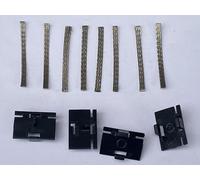 SSC Slot Cars Ricambio Micro 4 Lame Guida Auto con Trecce Compatibile per Modelli Scalextric Slot Cars, Toy DIY Parts Accessori