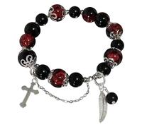 Ssc813 Bracciale a strati Femminile Design Antico Moda Bracciale Uomo Illuminato Orecchini di Natale per le Donne, Misura unica, Plastica, Nessuna pietra preziosa