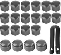 SSCOR 20pcs Copri Bulloni Auto per Au-di A8 Q2 Q7 Q3 Q5 R8,Coperchio di Protezione della Vite del Mozzo Dell'Auto Ricambi Auto Antifurto,Construmento di Rimozione,B-Gray-19mm