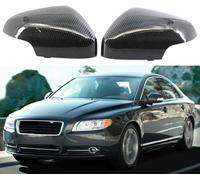 SSCOR Auto Specchietto Retrovisore Protezione Coperture per Volvo C30 S80 S40 V50 V70 2008-2011,Sinistro Destro Retrovisore Esterno Calotta,Specchietto Alloggiamento