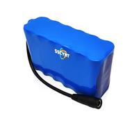 SSCYHT 11.1v10ah b, Batteria agli ioni Litio CC 12V 11,1V 2,5Ah 3,2Ah 5Ah 6,4Ah 7,5Ah 9,6Ah 10Ah 12,8Ah Batteria Litio Ricaricabile con Spina CC per Radio/Luce Pesca/Auto RC/Striscia Luminosa a LED