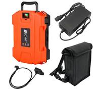 SSCYHT 21 Volt Batteria al litio 24 V 12 Ah 30 Ah 20 Ah Batterie di ricambio 36 V Batteria per tosaerba 48 V per motore da 250 W a 1200 W con caricabatterie e borsa,21v53ah