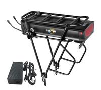 SSCYHT 48v20ah, Batteria Bici elettrica 36V 48V 52V 20Ah Batteria agli ioni Litio Portapacchi Posteriore Kit conversione Motore per Bicicletta 1000W-250W con Caricabatterie e Portapacchi