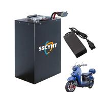 SSCYHT 72v35ah, Batteria LiFePO4 da 72 V, 72 Volt, 20 Ah, 25 Ah, 30 Ah, 35 Ah, per Bici elettrica, con Caricabatterie, per Kit Motore per Bici elettrica, Motocicletta e Triciclo da 2500 W