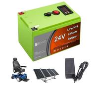 SSCYHT Batteria a ciclo profondo 24 V Batteria al litio con BMS