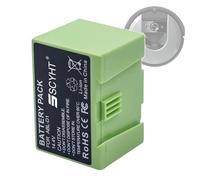 SSCYHT Batteria agli ioni di litio 14,4 V 2600 mAh 12800 mAh 3500 mAh Batteria di ricambio 14,4 V 4000 mAh 3000 mAh Batterie al litio per motori 35 W a 200 W con chiusura,14.4v12800mah