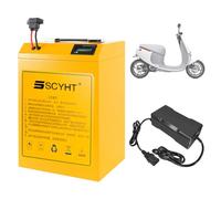 SSCYHT Batteria agli ioni Litio 48 V Batteria Ricaricabile 60 V Batterie al Litio 72 V 32 Ah 40 Ah Batterie Scooter per Moto con Caricabatterie e BMS per Motore 500 W a 4000 W,48v53ah