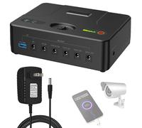 SSCYHT Batteria al litio 10,8 V Batteria ricaricabile 38400 mAh 24000 mAh 42000 mAh Alimentatore di backup portatile per luce di emergenza con caricabatterie e porta USB,10.8v24000mah