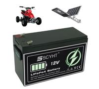 SSCYHT Batteria al litio 12 Volt Batteria a ciclo profondo con BMS