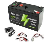 SSCYHT Batteria al litio 12V 12Ah 15Ah Batteria LiFePO4 10Ah Batterie rimovibili 12V Batterie agli ioni di litio per pannelli solari per motori inferiori a 180W con porta USB,12v6ah