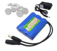 SSCYHT Batteria al litio 12V 2000mAh 1200mAh 1500mAh 2500mAh 3000mAh Batteria di ricambio 12V Batterie agli ioni di litio per kit motore 10W a 50W con caricabatterie,12v1200mah 1pack