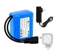 SSCYHT Batteria al litio 12V 5000mAh 6800mAh Batteria ricaricabile 12V Batterie luci solari 3S2P Pacco batterie per alimentazione di backup con porta CC per motori 50W a 85W,12v6800mah