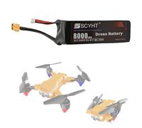 SSCYHT Batteria al litio 22,8 V Batteria Lipo 65C Batterie ricaricabili 8000 mAh Batterie droni per aeromodelli per motore 50 W a 200 W con porta XH-6S,22.8v8000mah 65c xt60 1pack