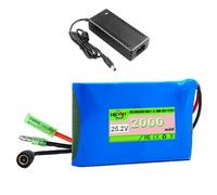 SSCYHT Batteria al litio 25,2 V 2 Ah Batteria per hoverboard 25,2 V Batterie agli ioni di litio 2000 mAh Batterie ricaricabili per motori inferiori a 50,4 W,25.2v2ah bullet
