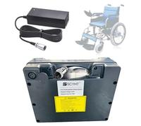 SSCYHT Batteria al litio 25,6 V Batteria ricaricabile 20 Ah, 15 Ah, 12 Ah Batterie per sedia a rotelle elettrica per motori 250 W a 480 W con caricabatterie,25.6v20ah gx20 female