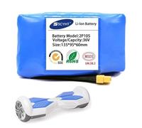 SSCYHT Batteria al Litio 36V 10Ah 6Ah 7Ah 8Ah 12Ah Batteria di Ricambio 36V Batterie agli ioni di Litio 4,4Ah Batterie per Hoverboard per Motori da 150W a 450W con Porta XT60,36v8ah