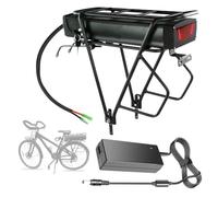 SSCYHT Batteria al litio 36V 20Ah Batteria di ricambio 48V 15Ah 18Ah Batterie agli ioni di litio 36V Batterie per portapacchi posteriore con caricabatterie e staffa,36v15ah bullet