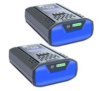 SSCYHT Batteria al litio 40V 6Ah 3Ah 5Ah 4Ah Batteria per elettroutensili 40V Batterie di ricambio per tosaerba per motori 150W a 240W con indicatore KB640-03 KB240-06,40v3ah 2pack