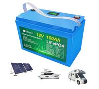 SSCYHT Batteria al litio a ciclo profondo 12 V Batteria LiFePO4