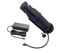 SSCYHT Batteria bici elettrica 36V 7Ah 5.8Ah 6.4Ah 5Ah Batteria al litio 36V Batterie tubo obliquo con caricabatterie, staffa e porta a 2 pin per motore 150W a 252W,36v5.8ah t plug