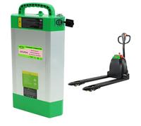 SSCYHT Batteria carrello elevatore elettrico 24V 48V Senza CAN Batteria al litio per transpallet elettrico CBD15JLI2 Batterie LiFePO4 per CBD20JLI2 con BMS,48v20ah square