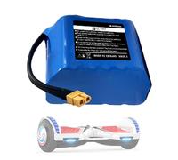 SSCYHT Batteria di ricambio 29,4 V Batteria al litio 4 Ah Batterie per hoverboard 7S Batterie agli ioni di litio con porta XT60 e BMS 15 A per kit motore 50 W a 120 W,29.4v4ah 1pack