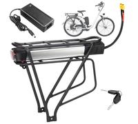 SSCYHT Batteria di Ricambio 36 V Batteria al Litio 48 V 15 Ah 12 Ah 10 Ah Batterie agli ioni di Litio Batterie Portapacchi Posteriore per Motore Max 850 W con Staffa,48v16ah xt60