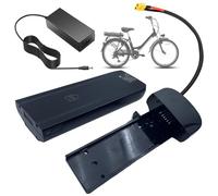 SSCYHT Batteria di Ricambio 36V 10Ah 10,4Ah 12,8Ah 13Ah 15Ah 12Ah Batteria al Litio 48V Batterie per Portapacchi Posteriore con Porta a 6 Pin per Motori 250W a 700W,36v17.5ah xt60