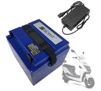 SSCYHT Batteria di ricambio 48V 20Ah 40Ah Batteria al litio 60V Batterie per moto elettriche 72V Batterie agli ioni di litio con caricabatterie per motore 500W a 2100W,70v28ah 170mm