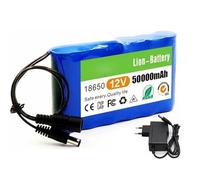 SSCYHT Batteria di Ricambio agli ioni di Litio 3S2P 12V 50000mAh Batteria Ricaricabile agli ioni di Litio da 12 Volt 50Ah con Scheda di Protezione BMS + Caricabatterie