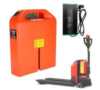 SSCYHT Batteria LiFePO4 24V 20Ah 36Ah Batteria al litio 48V Batterie per carrelli elevatori elettrici 24V Batterie ricaricabili per transpallet elettrico PTE15N,48v20ah 6holes2 charger