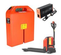 SSCYHT Batteria LiFePO4 24V 20Ah 36Ah Batteria al litio 48V Batterie per carrelli elevatori elettrici 24V Batterie ricaricabili per transpallet elettrico PTE15N,24v20ah 6holes charger