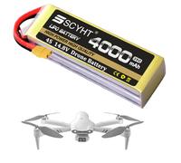 SSCYHT Batteria Lipo 3S 11,1 V Batteria al litio 4S 14,8 V Batterie ricaricabili 22,2 V 6S Batterie droni per aeromodelli per kit motore 40 W a 90 W con BMS,14.8v4000mah xt90