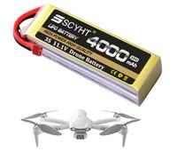 SSCYHT Batteria Lipo 3S 11,1 V Batteria al litio 4S 14,8 V Batterie ricaricabili 22,2 V 6S Batterie droni per aeromodelli per kit motore 40 W a 90 W con BMS,11.1v4000mah t plug