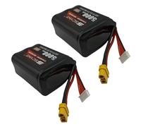 SSCYHT Batteria Lipo 6S 22,2 V 5000 mAh 4000 mAh Batteria di ricambio 22,2 V Batterie al litio adatte per droni e aerei RC, per motori da 50 W a 110 W con BMS,22.2v5000mah 2pack