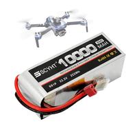 SSCYHT Batteria Lipo 6S 22,2 V Batteria al litio 10000 mAh Batterie ricaricabili 22,2 V Batterie droni per aeromodelli con porta XH-6S per motore 100 W a 222 W,22.2v10000mah t plug