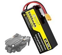 SSCYHT Batteria LiPo 6S 22,2V Batteria al litio 5000 mAh Batterie droni 22,2V Batterie ricaricabili per aeromodelli con connettore XH-6S per motori da 50W a 111W,22.2v5000mah xt90