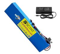 SSCYHT Batteria Litio per Bici elettrica 10S3P 36V 10000mAh Batteria Ricambio Interna 36V 10Ah con BMS 20A e caricabatteria per Scooter, Kit Motore per Bicicletta elettrica con Porta T