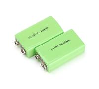 SSCYHT Batteria Quadrata Confezione da 2 batterie NiMH Ricaricabili da 9 Volt 160 mAh a Lunga Durata Ricarica Fino a 1200 Volte Batteria Sostitutiva per dispositivi elettrici