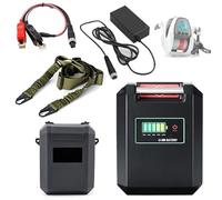 SSCYHT Batteria ricaricabile 14,8 V Batteria al litio 7,5 Ah 10 Ah Batterie mulinelli pesca elettrici 14,8 V con custodia silicone per motori 100 W - 150 W,14.8v7.5ah 1.5m adapter cable