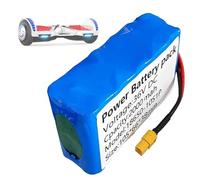 SSCYHT Batteria ricaricabile 36V Batteria al litio 36V 2Ah Batterie hoverboard 10S1P Batterie di ricambio per auto senza pedali per motori 50W a 75W con BMS e porta XT60,36v2ah 1pack