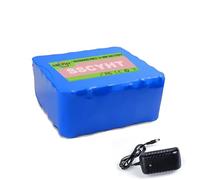 SSCYHT Batteria Ricaricabile al Litio da 24 Volt con Caricabatterie | Pacco batterie ricambio in PVC 24V 3Ah 6Ah 9Ah 12Ah 15Ah 18Ah per alimentatori portatili, con scheda di protezione BMS