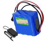 SSCYHT Batterie al litio 4,4 Ah Batteria di ricambio 4400 mAh Batterie ricaricabili 14,8 V Batteria agli ioni di litio con caricabatterie per kit motore Max 65 W,14.8v4.4ah three wires